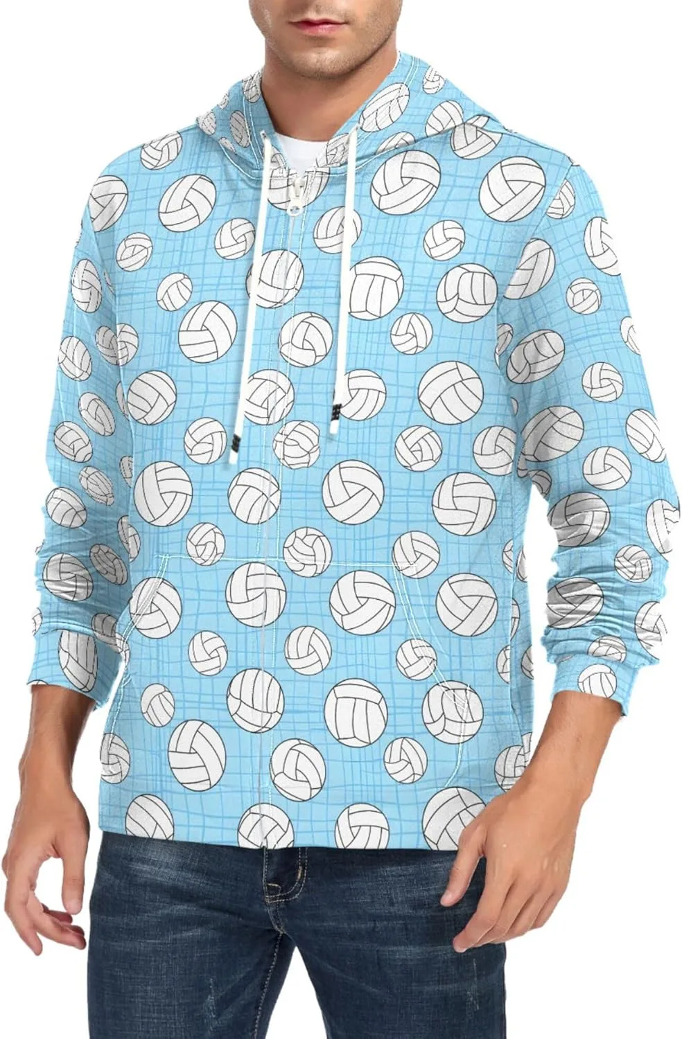 Мужская толстовка с полной молнией Volleyball Blue Background с длинными рукавами и карманом CUPADA
Мужская толстовка с полной молнией Volleyball Blue Background с длинными рукавами и карманом CUPADA