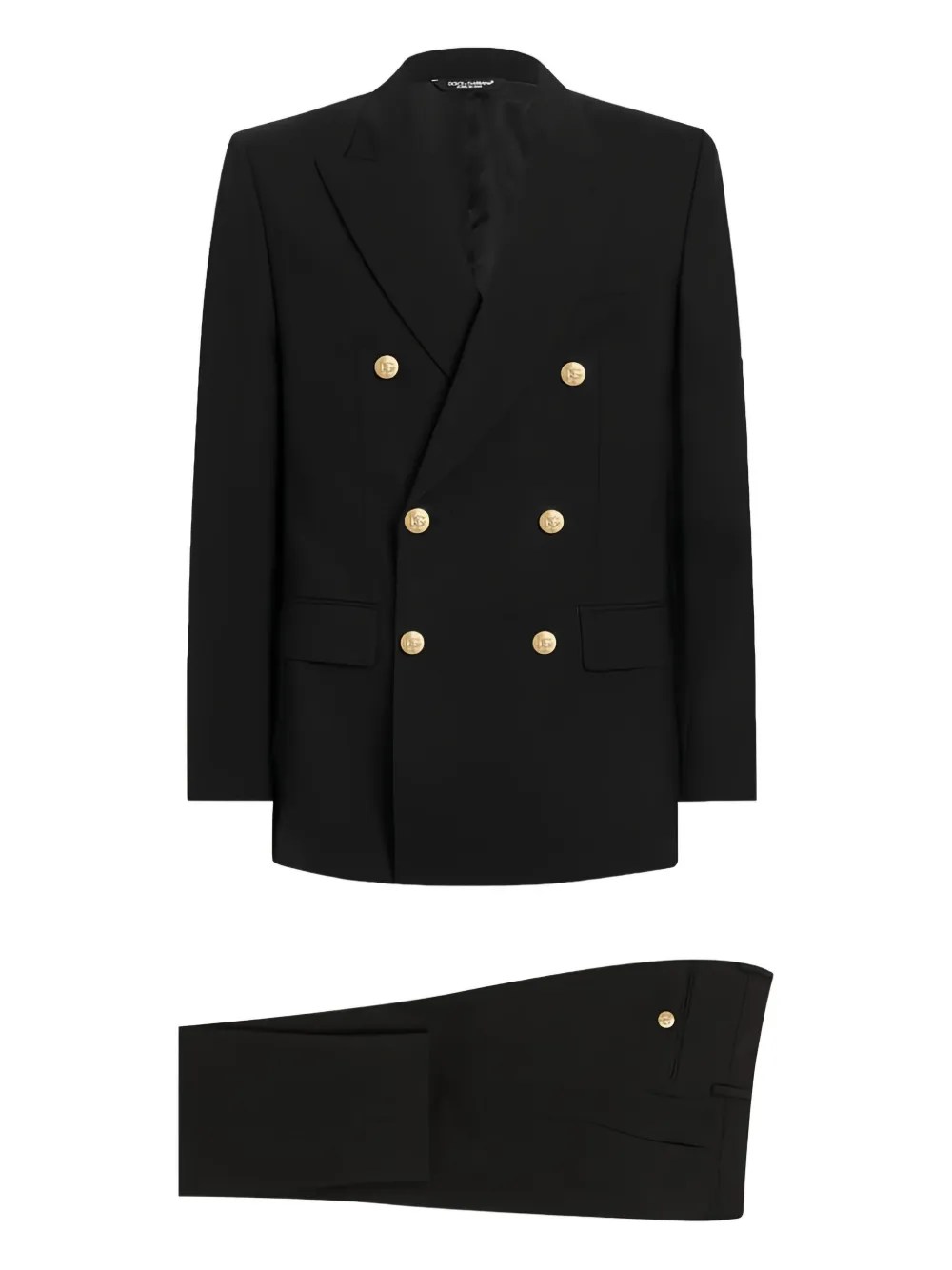 Двубортный костюм в стиле мартини с золотыми пуговицами DOLCE & GABBANA, черный
Двубортный костюм в стиле мартини с золотыми пуговицами DOLCE & GABBANA, черный