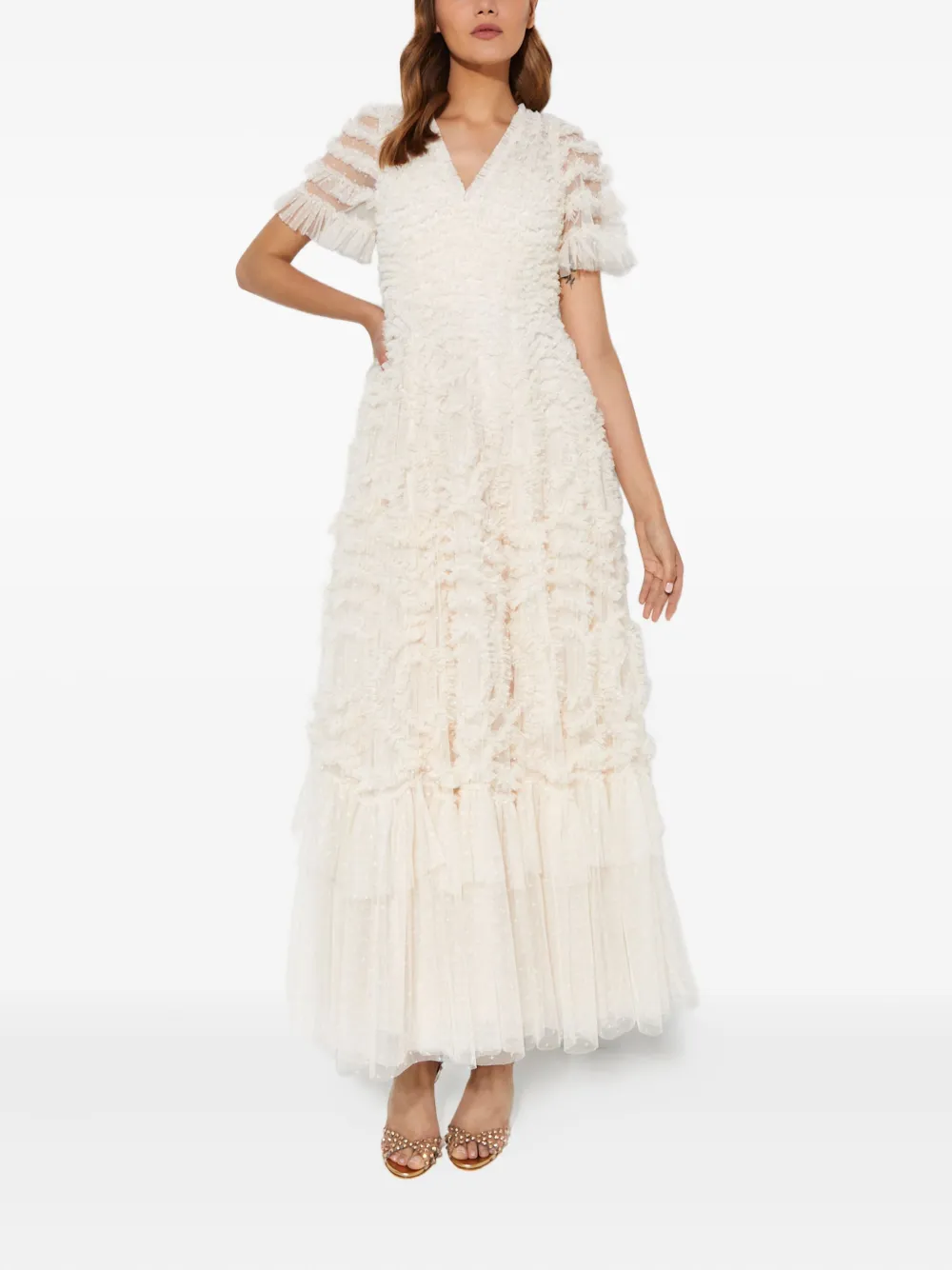 Макси-платье Verity с оборками Needle & Thread, нейтральный
Макси-платье Verity с оборками Needle & Thread, нейтральный