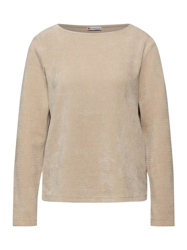 Футболка бежевого цвета с пескоструйным эффектом Street One
Футболка бежевого цвета с пескоструйным эффектом Street One