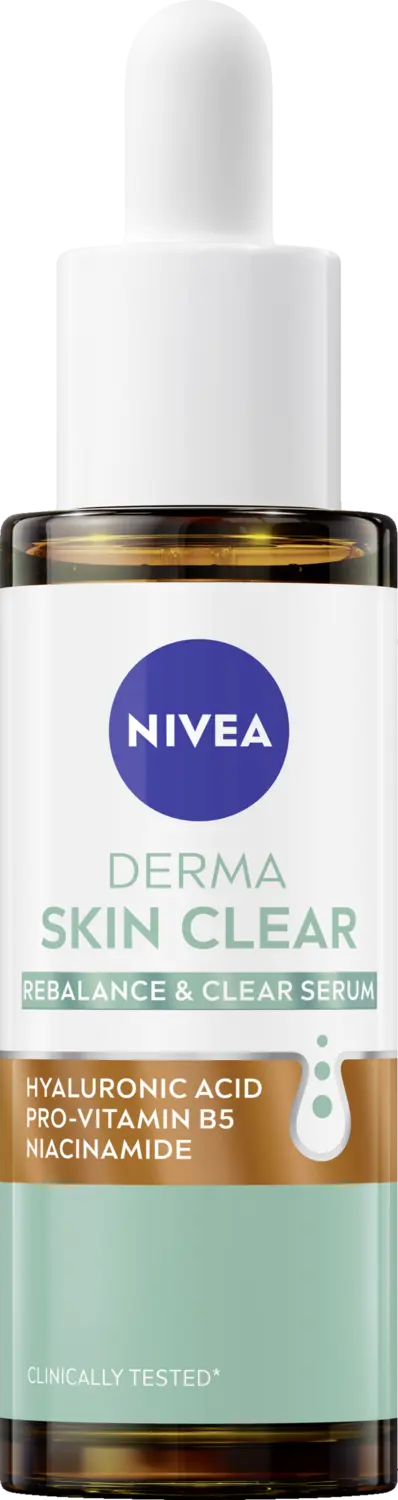 Сыворотка для лица NIVEA Derma Skin Clear Serum
Сыворотка для лица NIVEA Derma Skin Clear Serum