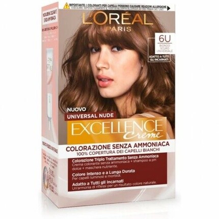 L'Oréal Paris L'Oreal Paris Excellence Universal Nude Hair Dye N. 6U Универсальный темно-русый
L'Oréal Paris L'Oreal Paris Excellence Universal Nude Hair Dye N. 6U Универсальный темно-русый