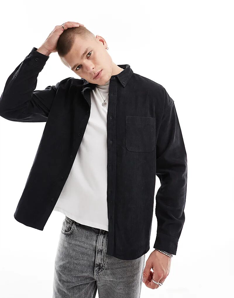 Рубашка свободного кроя вельвета в стиле 90-х годов ASOS DESIGN черного цвета
Рубашка свободного кроя вельвета в стиле 90-х годов ASOS DESIGN черного цвета