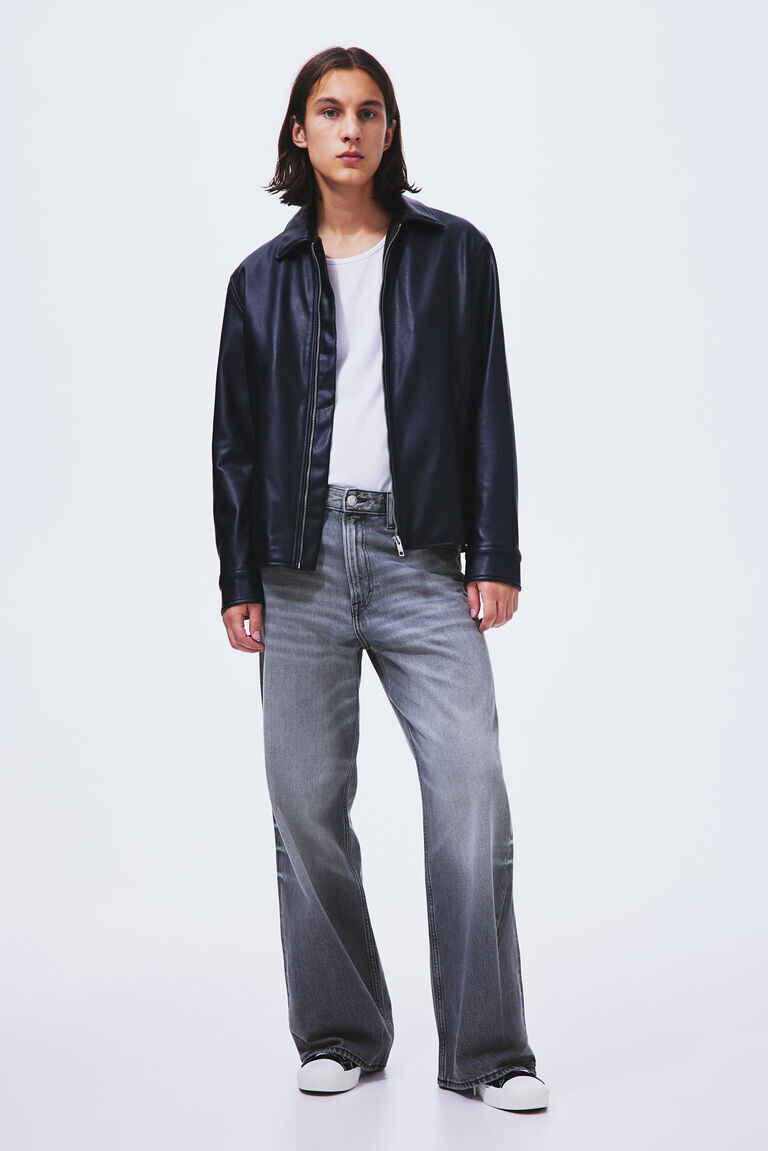 Свободные джинсы bootcut H&M, серый
Свободные джинсы bootcut H&M, серый