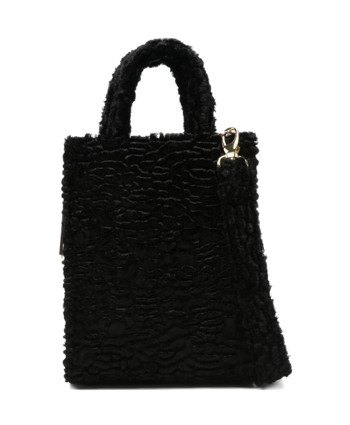 Черная сумка с искусственным мехом и золотой фурнитурой. La Milanesa, черный
Черная сумка с искусственным мехом и золотой фурнитурой. La Milanesa, черный