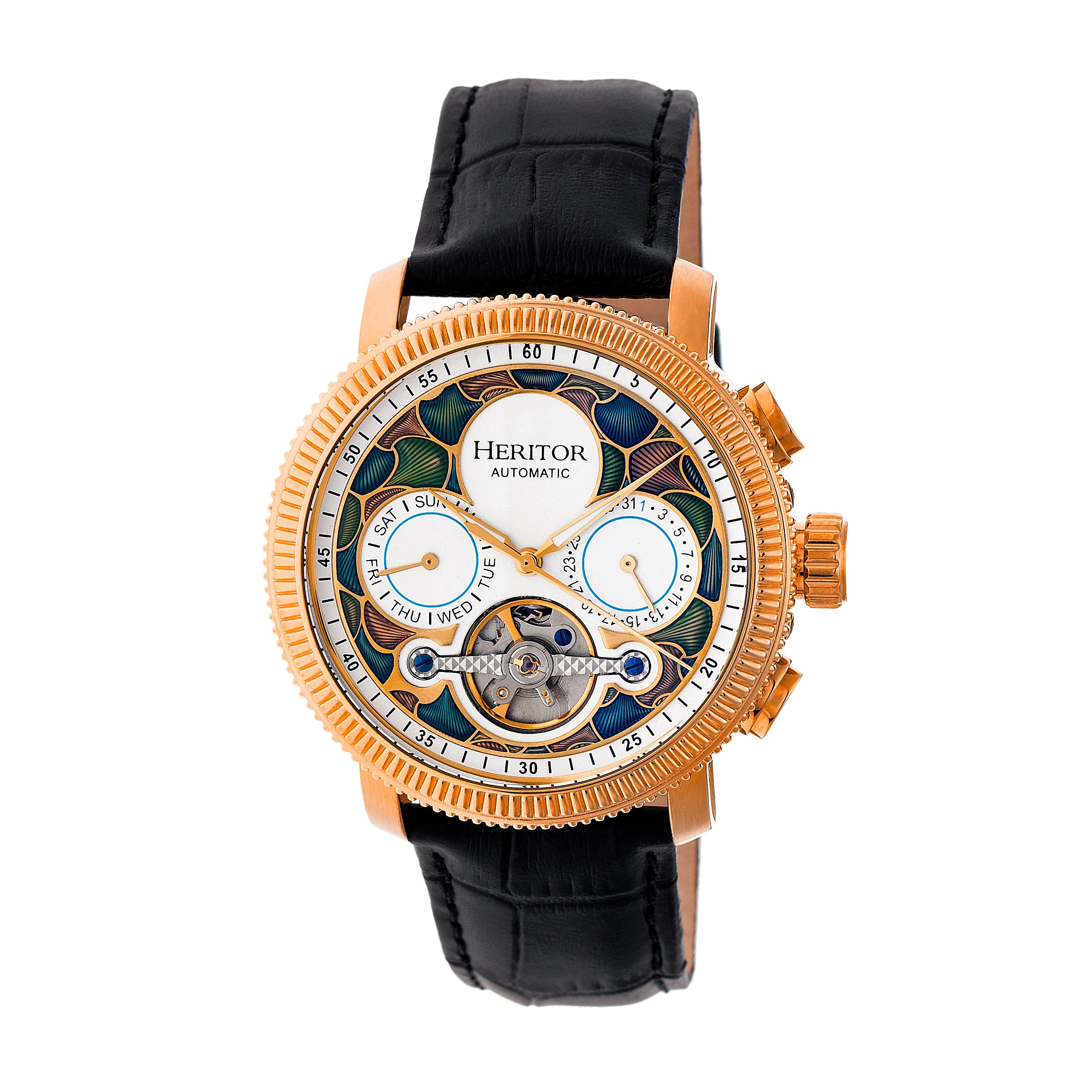 Мужские часы Aura Semi-Skeleton с кожаным ремешком Heritor Automatic, цвет multi
Мужские часы Aura Semi-Skeleton с кожаным ремешком Heritor Automatic, цвет multi
