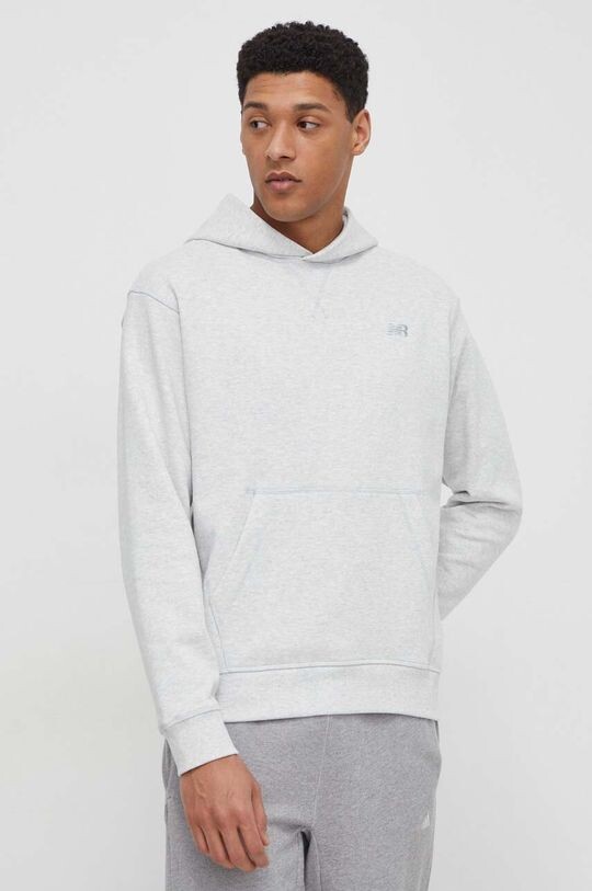 Хлопковая толстовка New Balance, серый
Хлопковая толстовка New Balance, серый