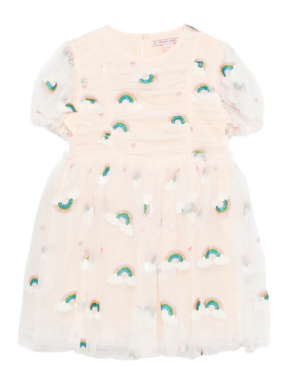 Платье из тюля с радужным декором Konges Sløjd, нейтральный
Платье из тюля с радужным декором Konges Sløjd, нейтральный
