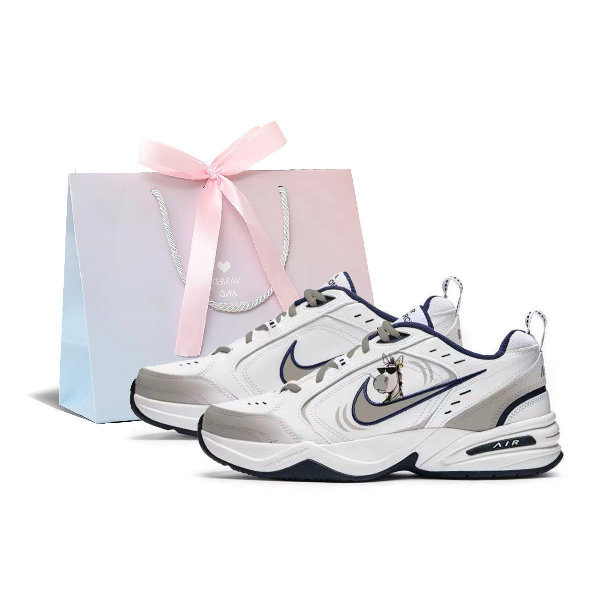 Nike Air Monarch 4 1 Pack Pony Cushioning Abrasion Resistant Lightweight Low top Chunky Sneakers Unisex White
Nike Air Monarch 4 1 Pack Pony Cushioning Abrasion Resistant Lightweight Low top Chunky Sneakers Unisex White