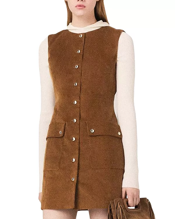 Вельветовое платье Рубель Maje, коричневый
Вельветовое платье Рубель Maje, коричневый