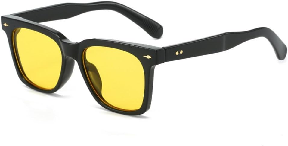 Модные квадратные солнцезащитные очки конфетных цветов для женщин, ретро-очки с заклепками, трендовые мужские солнцезащитные очки UV400 оранжево-синего цвета LJTJTAV, Black Yellow
Модные квадратные солнцезащитные очки конфетных цветов для женщин, ретро-очки с заклепками, трендовые мужские солнцезащитные очки UV400 оранжево-синего цвета LJTJTAV, Black Yellow