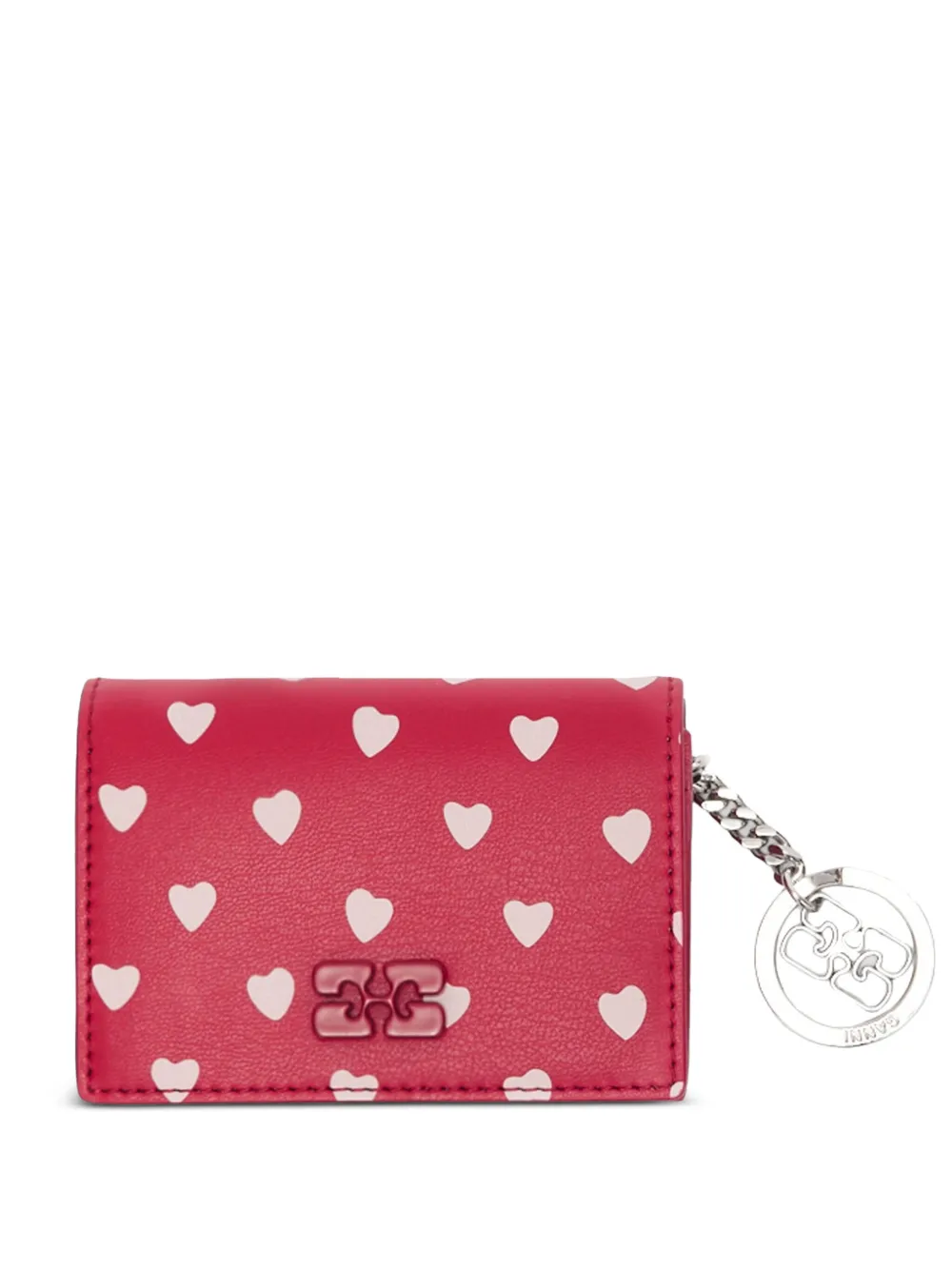 Кошелек с подвеской-логотипом и принтом Ganni, красный
Кошелек с подвеской-логотипом и принтом Ganni, красный