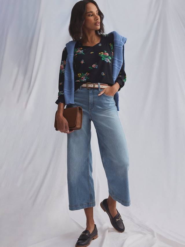 Укороченные джинсы с широкими штанинами Crew Clothing, светло-синий
Укороченные джинсы с широкими штанинами Crew Clothing, светло-синий