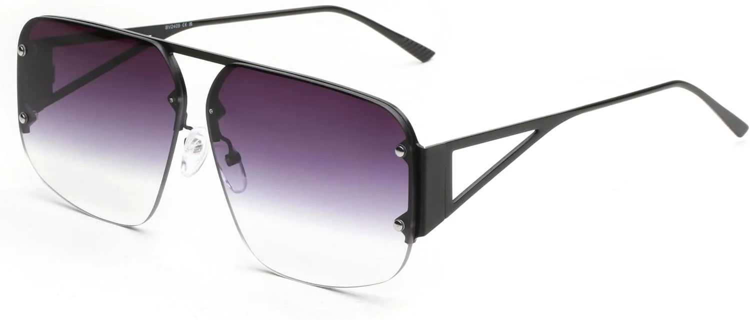 Модные солнцезащитные очки для женщин и мужчин с защитой от УФ-излучения, металлическая безободковая оправа Gafas De Sol Lentes De Sol… joohoo, Dark Grey
Модные солнцезащитные очки для женщин и мужчин с защитой от УФ-излучения, металлическая безободковая оправа Gafas De Sol Lentes De Sol… joohoo, Dark Grey