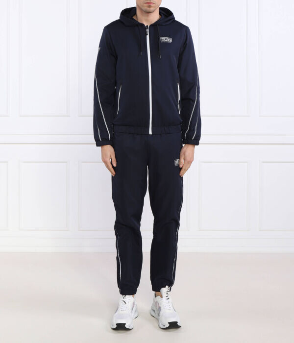 Спортивный костюм мужской Ea7 на молнии, синий
Спортивный костюм мужской Ea7 на молнии, синий