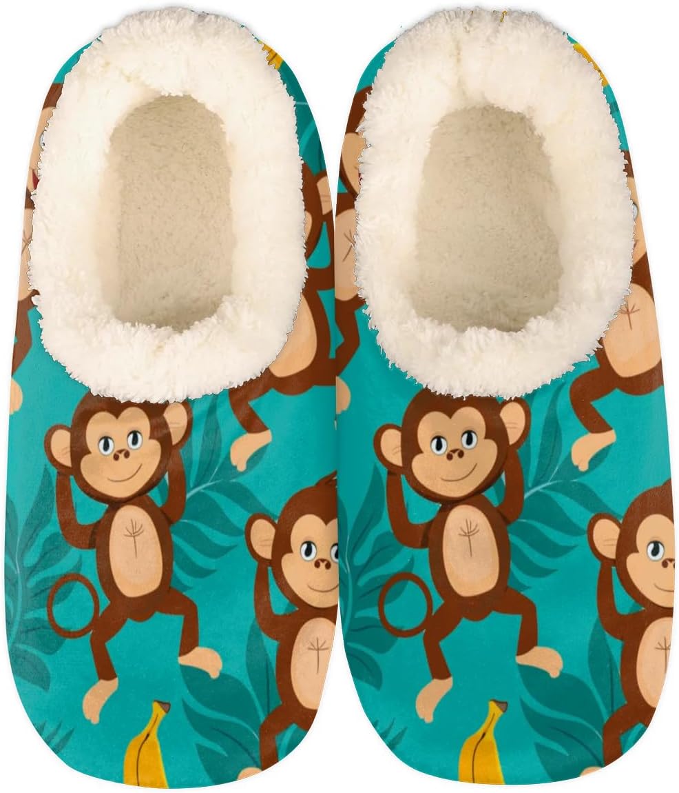Милые домашние тапочки с обезьянкой для женщин и мужчин, с бананом, мягкие, уютные, противоскользящие тапочки-носочки Yppahhhh, мультиколор
Милые домашние тапочки с обезьянкой для женщин и мужчин, с бананом, мягкие, уютные, противоскользящие тапочки-носочки Yppahhhh, мультиколор