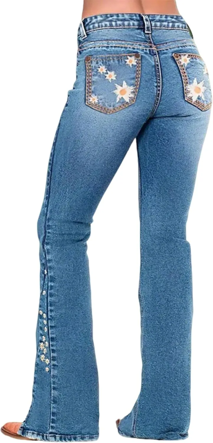 Джинсы Bell Bottom для женщин с цветочной вышивкой Xadsfeel
Джинсы Bell Bottom для женщин с цветочной вышивкой Xadsfeel