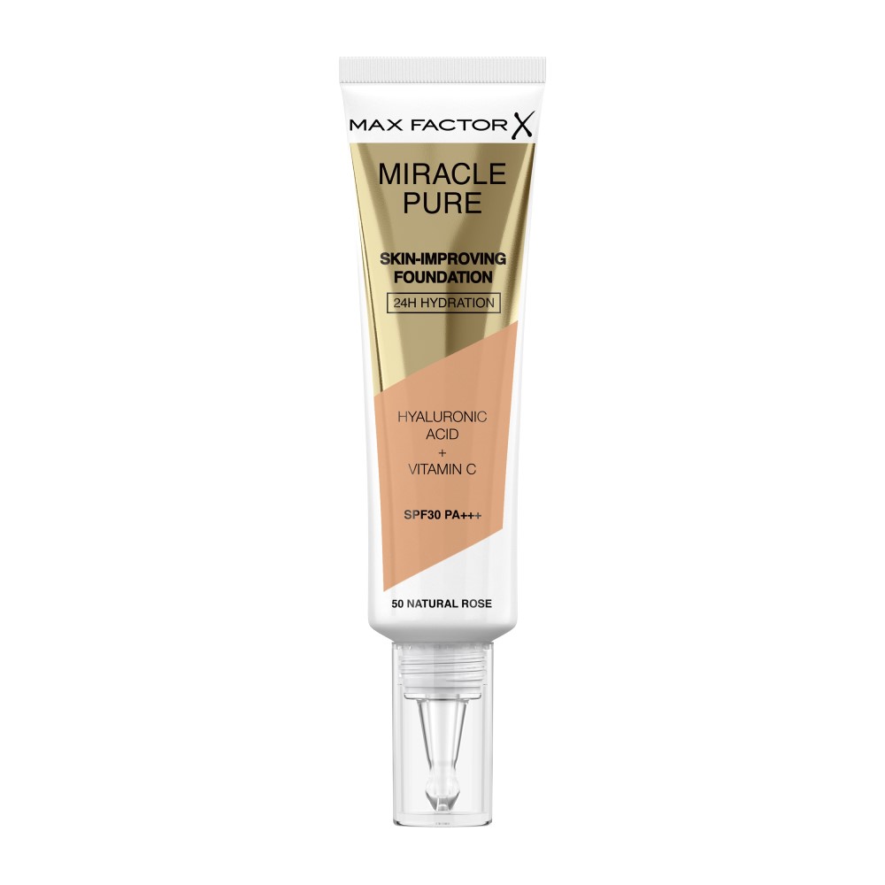 Увлажняющая основа с SPF30 miracle pure skin-improving foundation spf30 Max Factor, цвет nr. 50 natural rose, 30 мл
Увлажняющая основа с SPF30 miracle pure skin-improving foundation spf30 Max Factor, цвет nr. 50 natural rose, 30 мл
