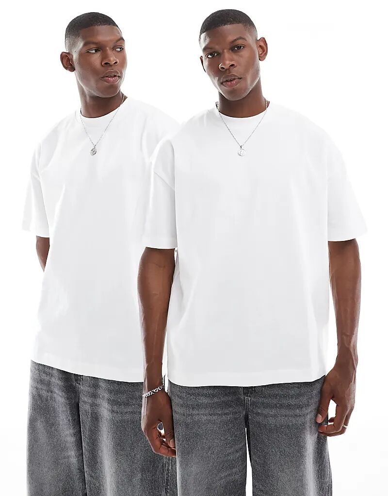 Комплект из 2 плотных футболок свободного кроя ASOS DESIGN белого цвета
Комплект из 2 плотных футболок свободного кроя ASOS DESIGN белого цвета