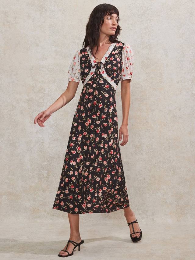 Миниатюрное платье миди ditsy в смешанном цветочном стиле Ro&Zo, черный/разноцветный
Миниатюрное платье миди ditsy в смешанном цветочном стиле Ro&Zo, черный/разноцветный