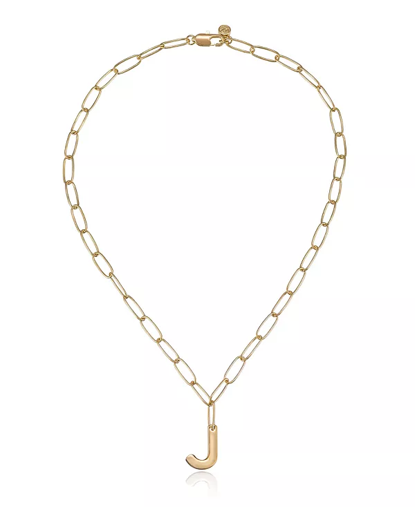 Ожерелье с инициалами в виде цепочки-скрепки Ettika, gold-j
Ожерелье с инициалами в виде цепочки-скрепки Ettika, gold-j