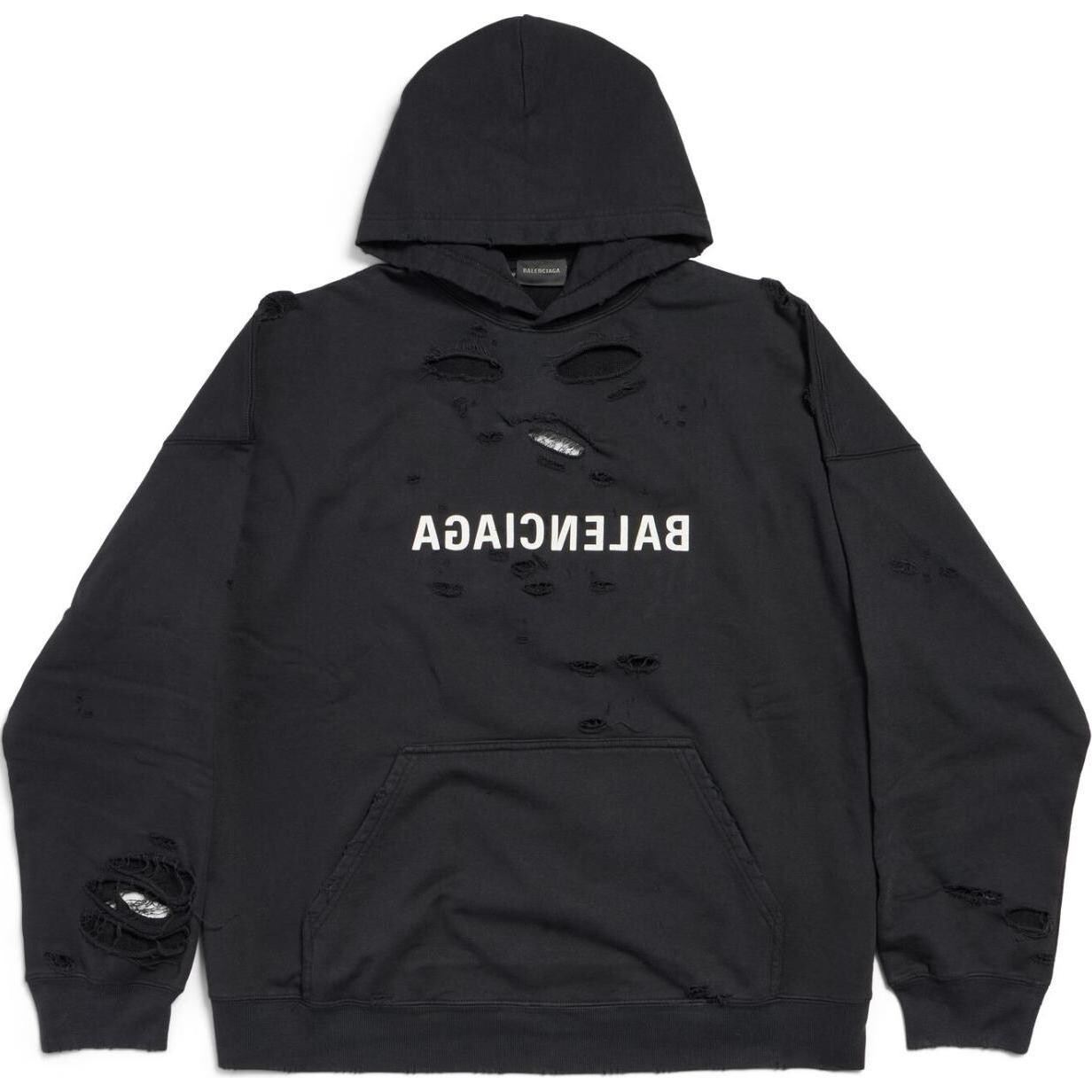 Толстовка женская черная Balenciaga 
Толстовка женская черная Balenciaga