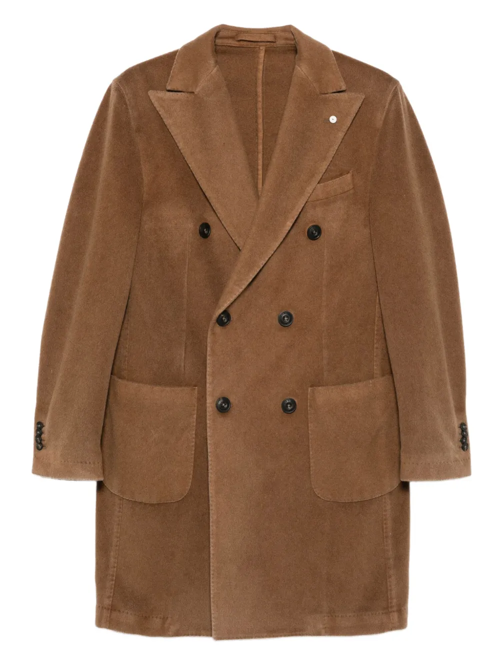 Двубортное пальто с накладными карманами L.B.M. 1911, коричневый
Двубортное пальто с накладными карманами L.B.M. 1911, коричневый