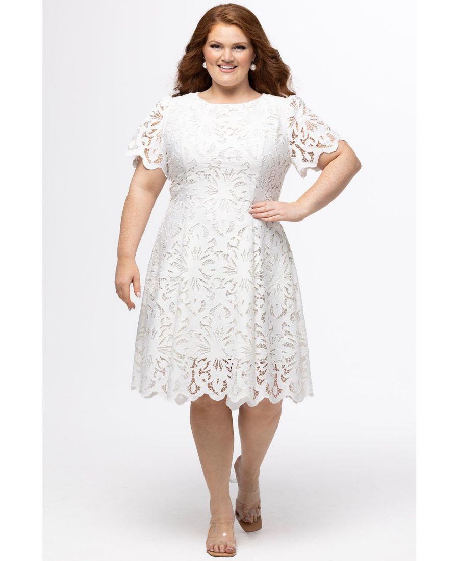 Женское кружевное маленькое белое вечернее платье с короткими рукавами Celebrations by Sydney's Closet, White
Женское кружевное маленькое белое вечернее платье с короткими рукавами Celebrations by Sydney's Closet, White
