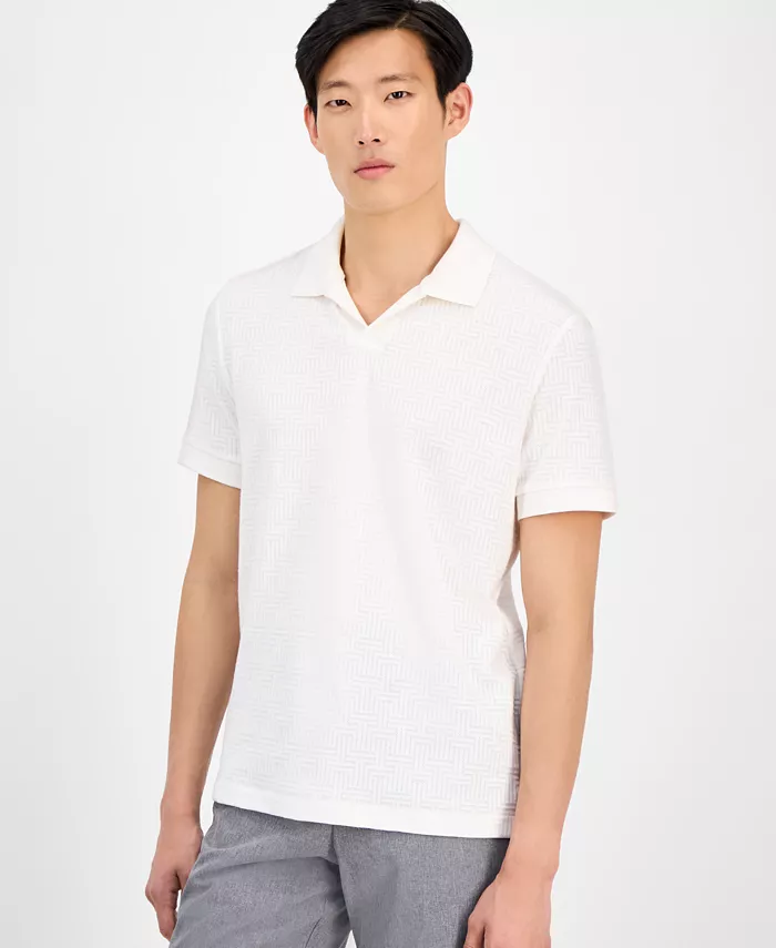 Мужская поло с геометрическим принтом Alfani, белый
Мужская поло с геометрическим принтом Alfani, белый