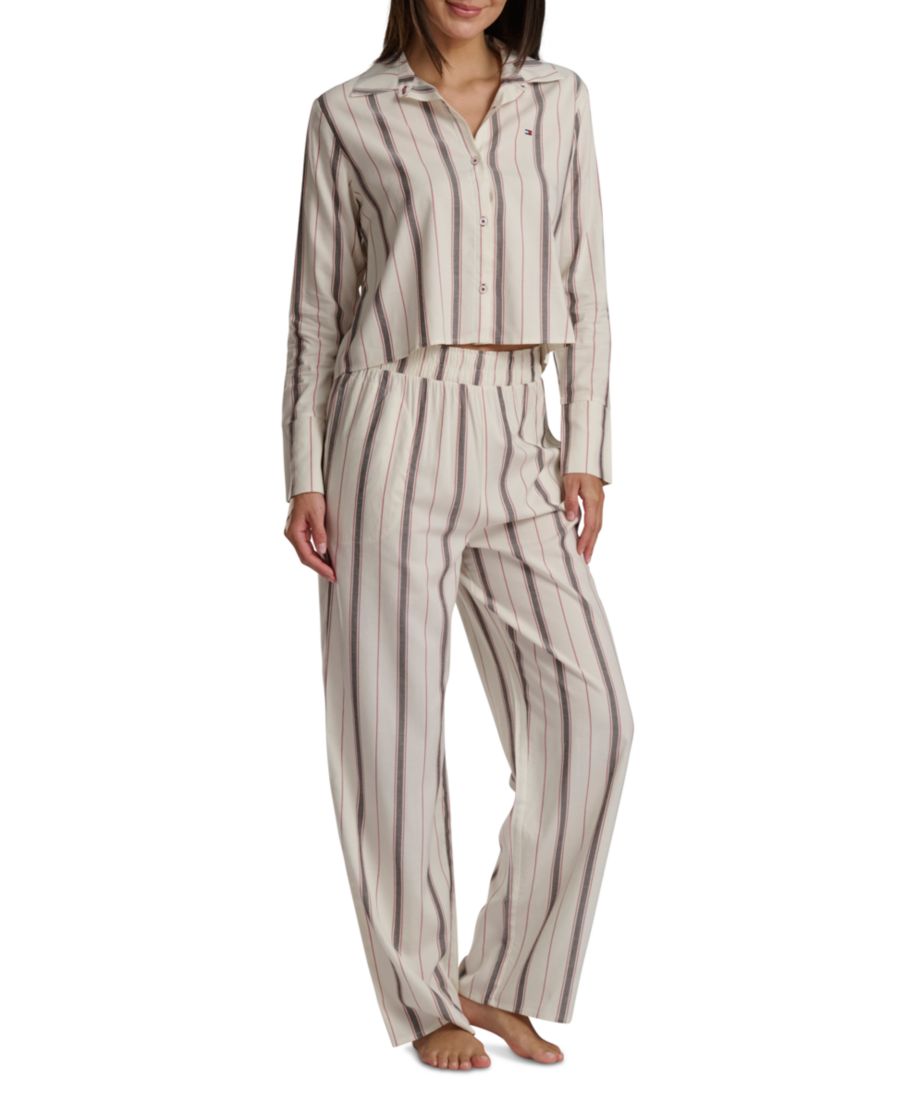 Женский комплект: топ с длинными рукавами и брюки с высокой талией Tommy Hilfiger, Whisper White
Женский комплект: топ с длинными рукавами и брюки с высокой талией Tommy Hilfiger, Whisper White