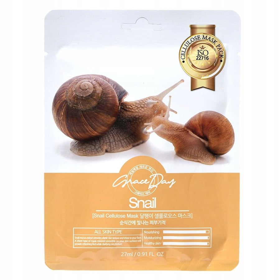 Маска для лица GRACE DAY SNAIL SLIME, 27 г
Маска для лица GRACE DAY SNAIL SLIME, 27 г