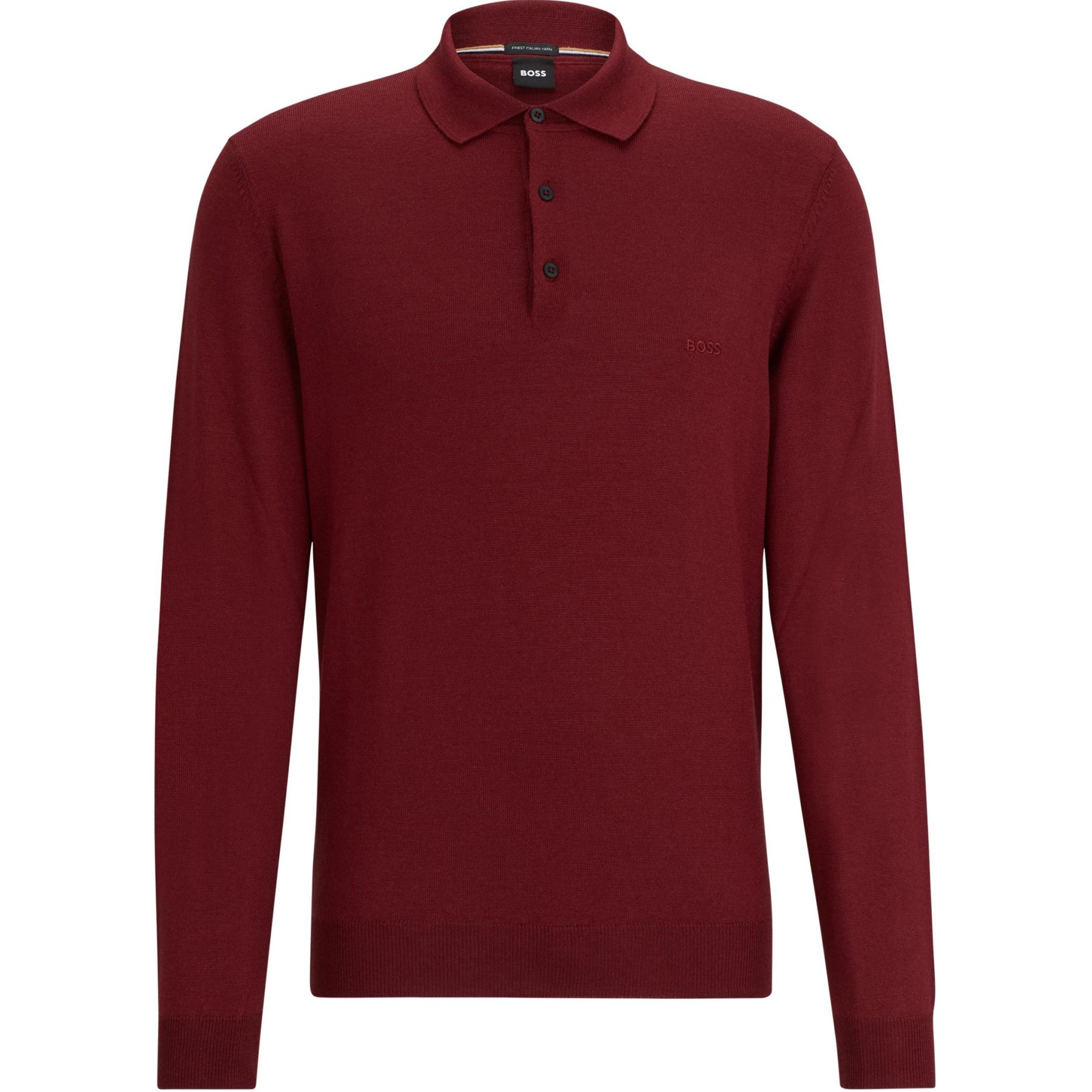 Boss Long sleeve Polo neck Sweater HUGO BOSS, темно-красный
Boss Long sleeve Polo neck Sweater HUGO BOSS, темно-красный