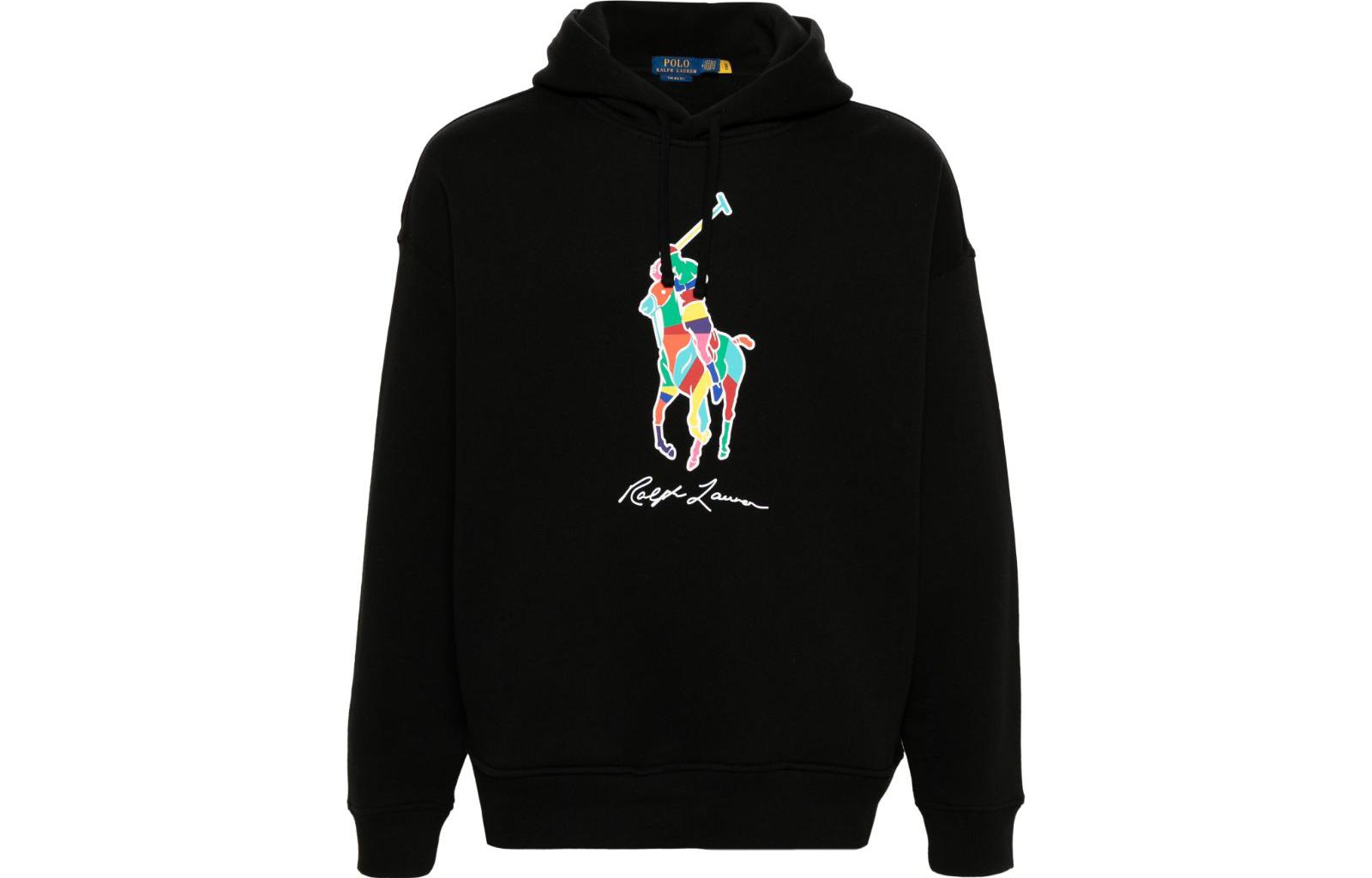 Поло худи с пони-принтом Polo Ralph Lauren, черный
Поло худи с пони-принтом Polo Ralph Lauren, черный