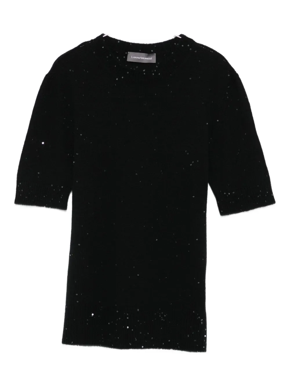 Свитер с пайетками Lorena Antoniazzi, черный
Свитер с пайетками Lorena Antoniazzi, черный