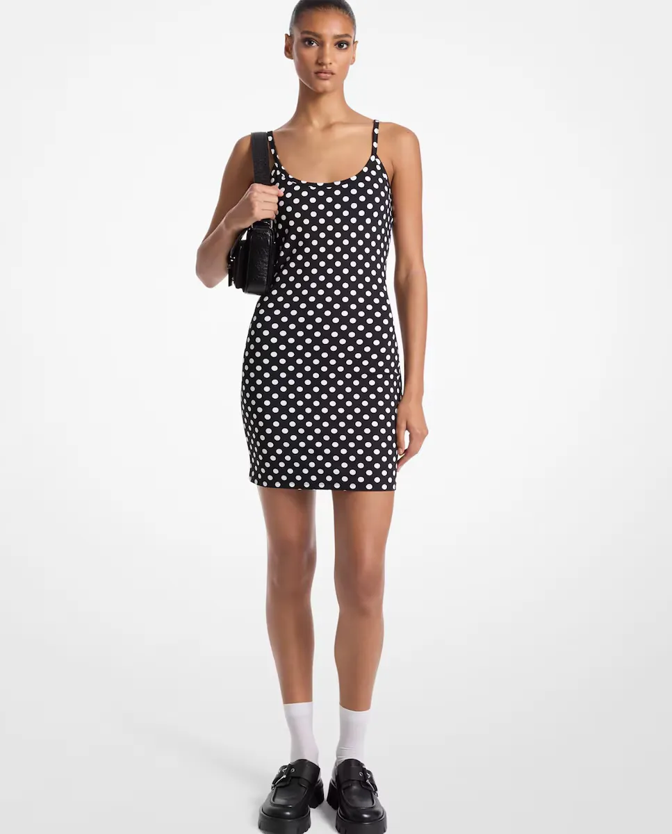 Платье на коротких бретелях с принтом в горошек Michael Michael Kors, черный
Платье на коротких бретелях с принтом в горошек Michael Michael Kors, черный
