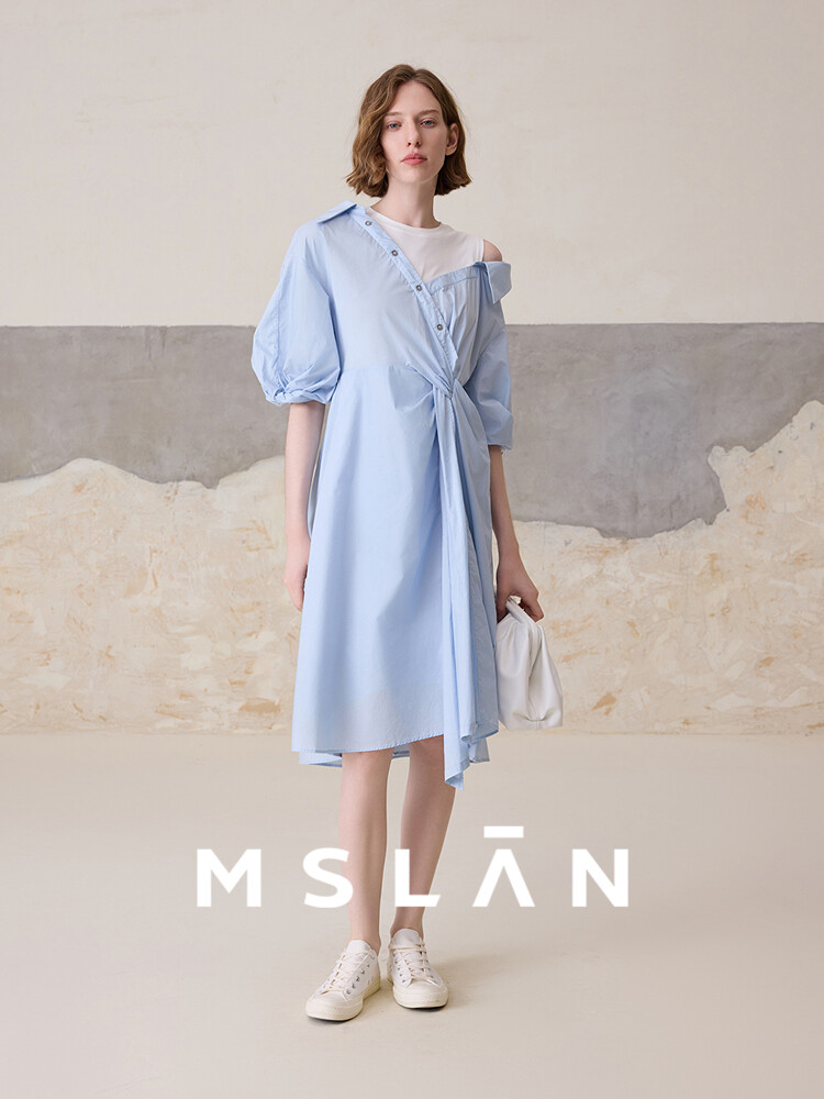 Платье-рубашка Mslan с короткими рукавами, черный / голубой
Платье-рубашка Mslan с короткими рукавами, черный / голубой