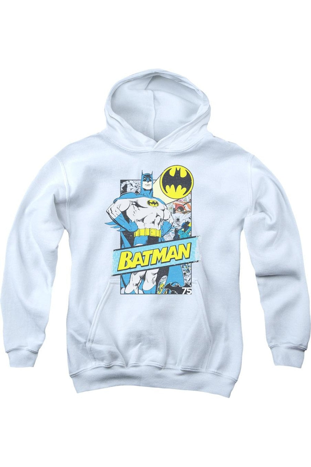Батмен: со страниц комиксов молодежная толстовка с капюшоном Gildan, белый
Батмен: со страниц комиксов молодежная толстовка с капюшоном Gildan, белый