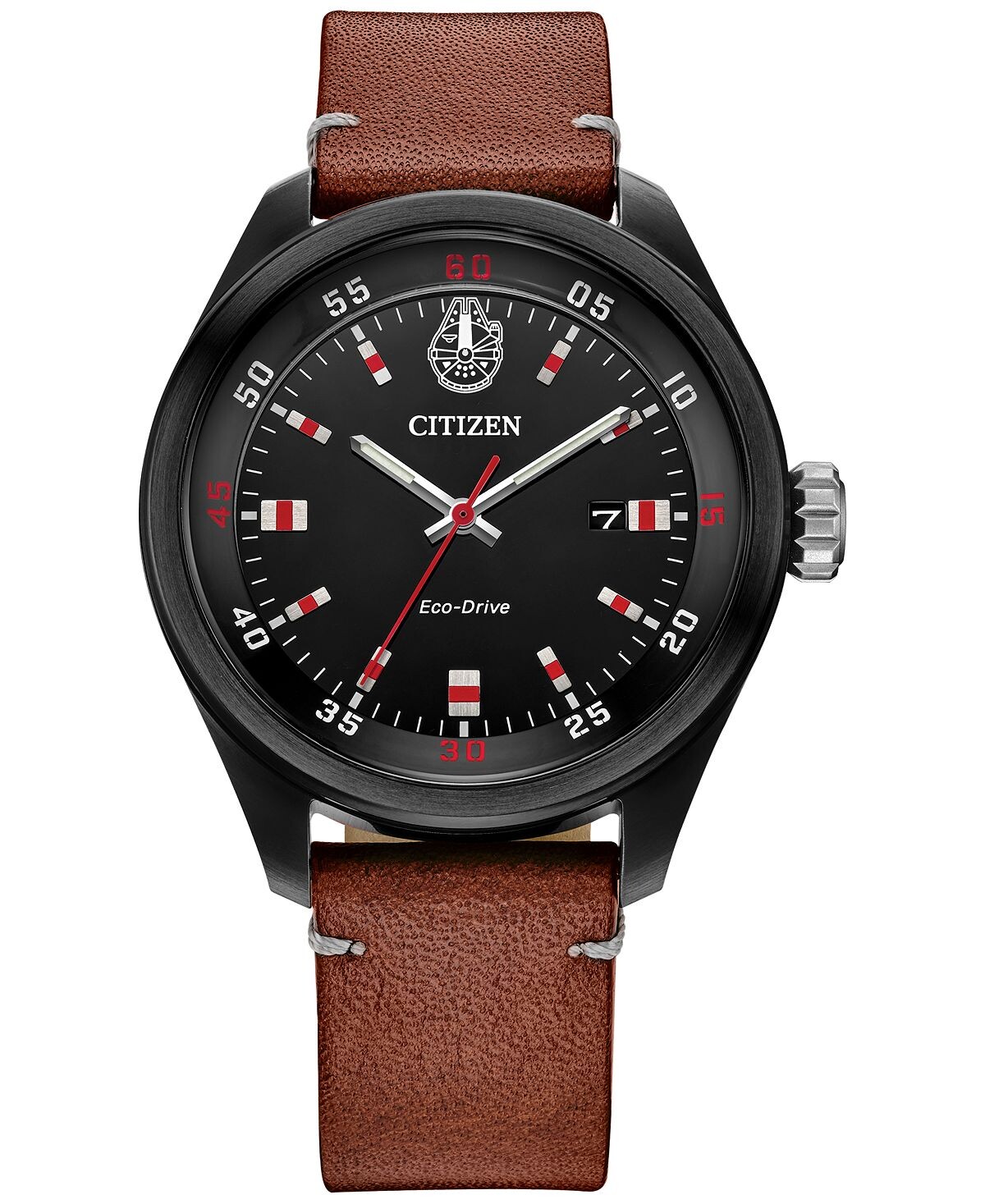 Мужские часы Eco-Drive Star Wars Chewbacca с коричневым кожаным ремешком, 43 мм Citizen
Мужские часы Eco-Drive Star Wars Chewbacca с коричневым кожаным ремешком, 43 мм Citizen