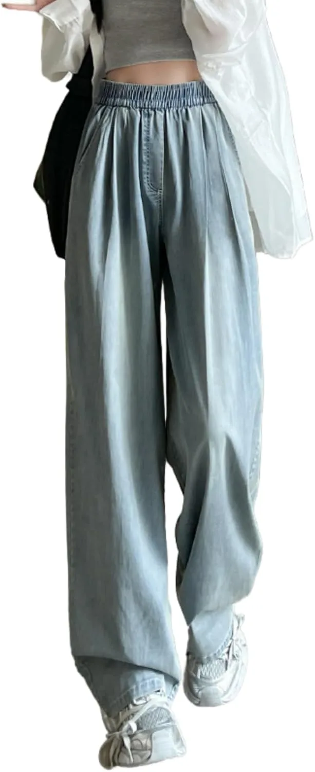 Женские джинсы Tencel комфортные летние с высокой талией свободные прямые
Женские джинсы Tencel комфортные летние с высокой талией свободные прямые