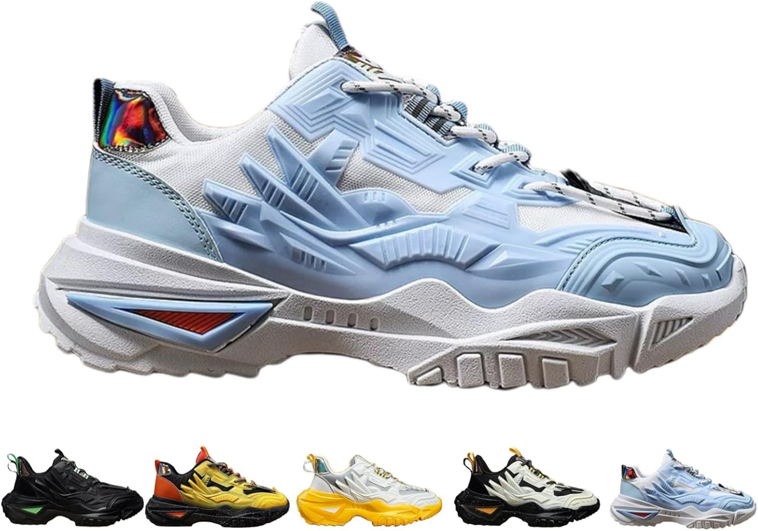 Мужские модные спортивные массивные кроссовки MACEFIL в стиле Y2K, ретро-стиль 'папа', повседневные дышащие беговые обувь, белый/синий
Мужские модные спортивные массивные кроссовки MACEFIL в стиле Y2K, ретро-стиль 'папа', повседневные дышащие беговые обувь, белый/синий