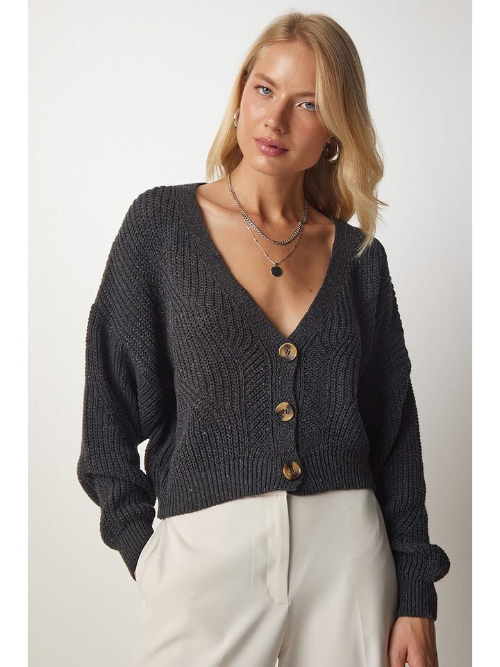 Кардиган Happiness Istanbul Cardigan, антрацит
Кардиган Happiness Istanbul Cardigan, антрацит