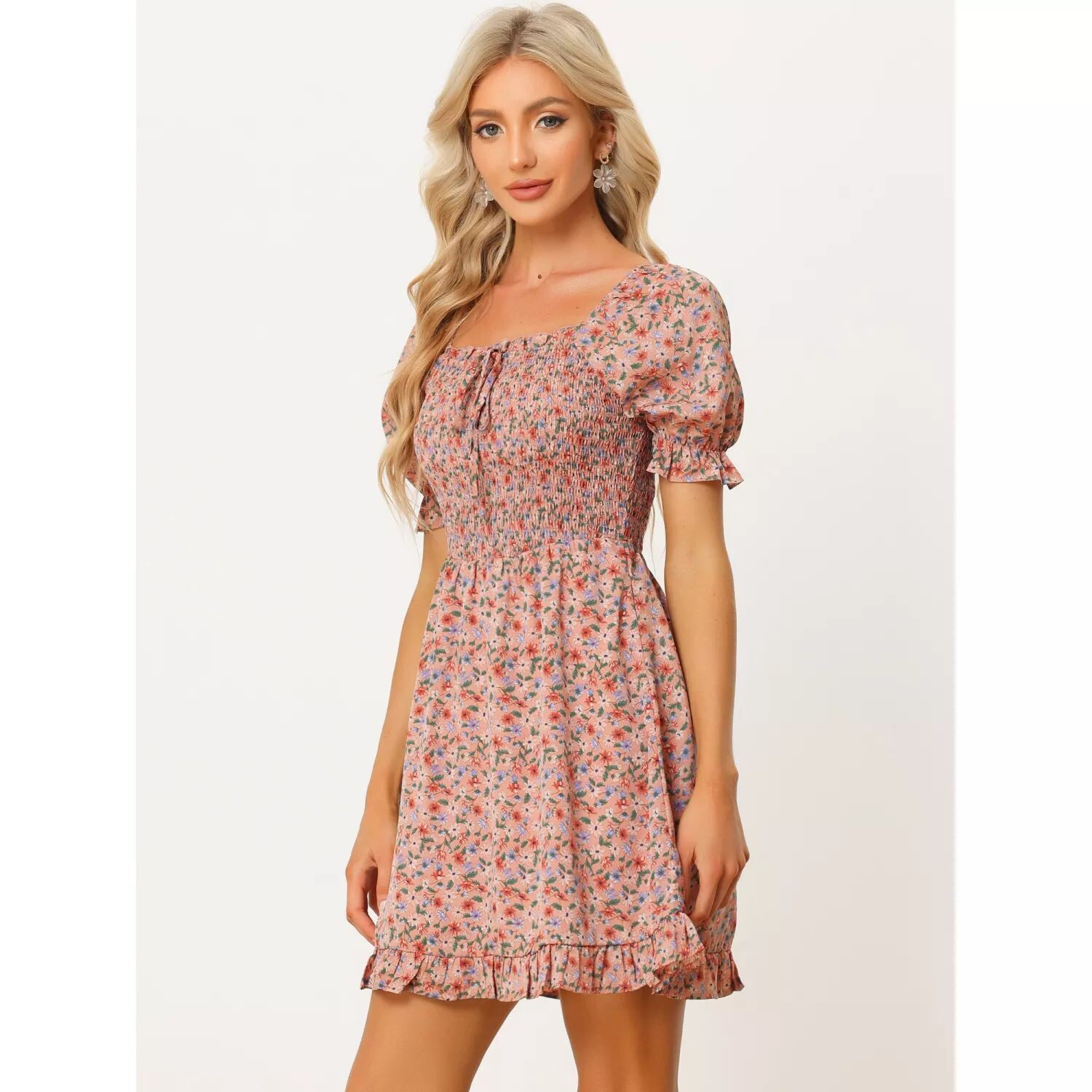 Женское платье с пышными рукавами сзади, с вырезом в форме сердца и цветочным принтом с рюшами по подолу ALLEGRA K, фиолетовый
Женское платье с пышными рукавами сзади, с вырезом в форме сердца и цветочным принтом с рюшами по подолу ALLEGRA K, фиолетовый