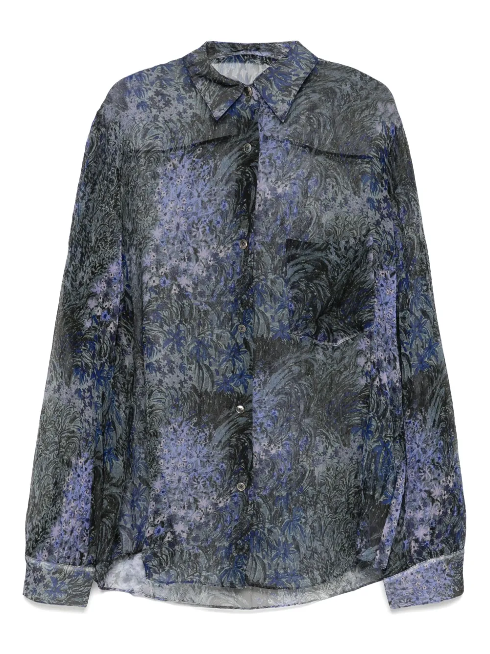 Шелковая рубашка JNBY, фиолетовый 
Шелковая рубашка JNBY, фиолетовый