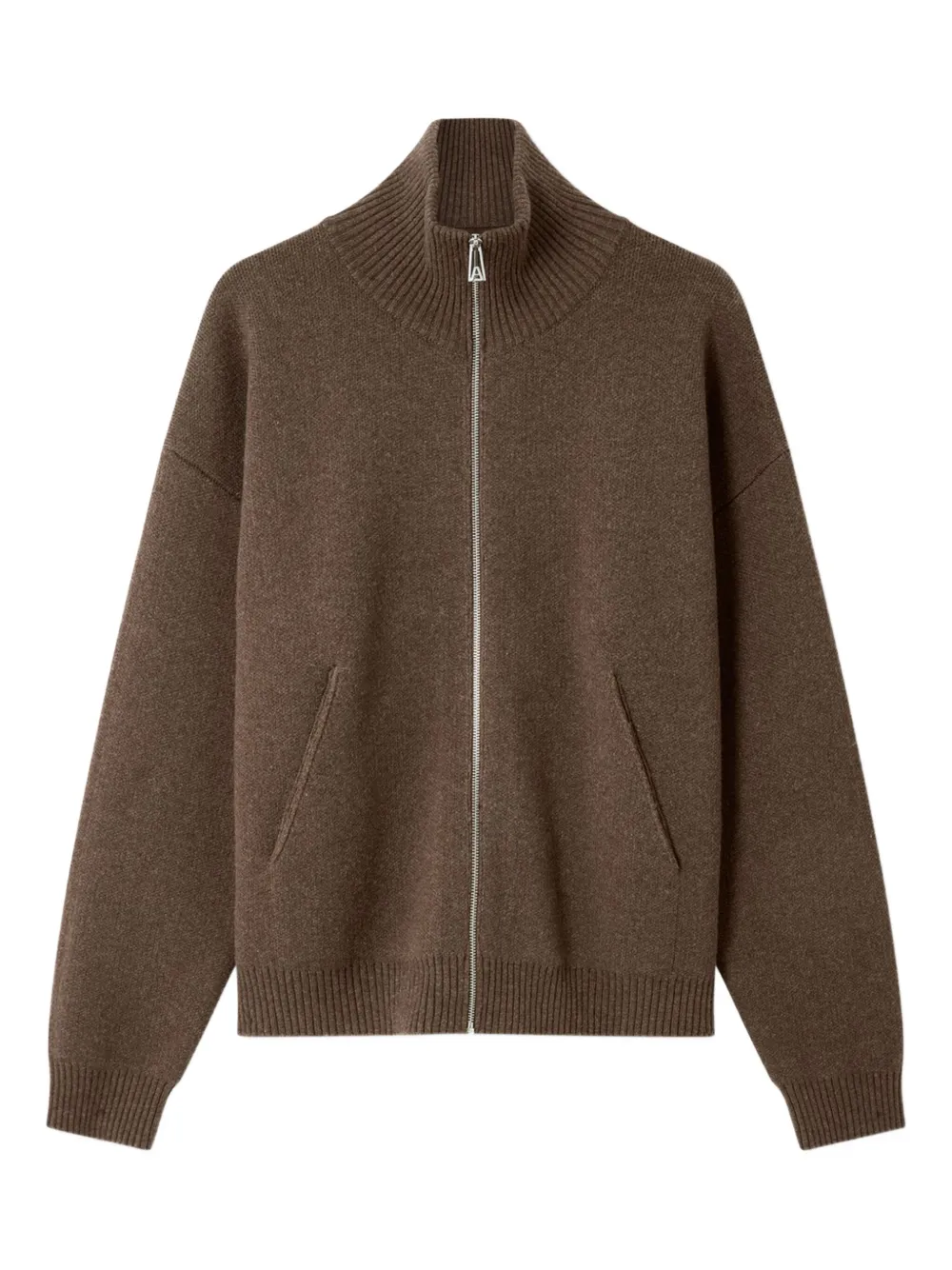 Кардиган с высоким воротником на молнии Axel Arigato, коричневый 
Кардиган с высоким воротником на молнии Axel Arigato, коричневый