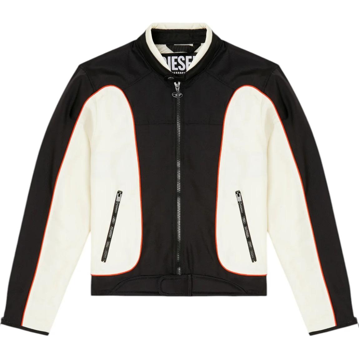 DIESEL Кожаная куртка байкера с отделкой, Black
DIESEL Кожаная куртка байкера с отделкой, Black