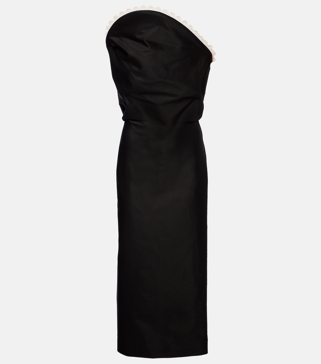 Платье миди из хлопка с отделкой крючком Magda Butrym, черный
Платье миди из хлопка с отделкой крючком Magda Butrym, черный