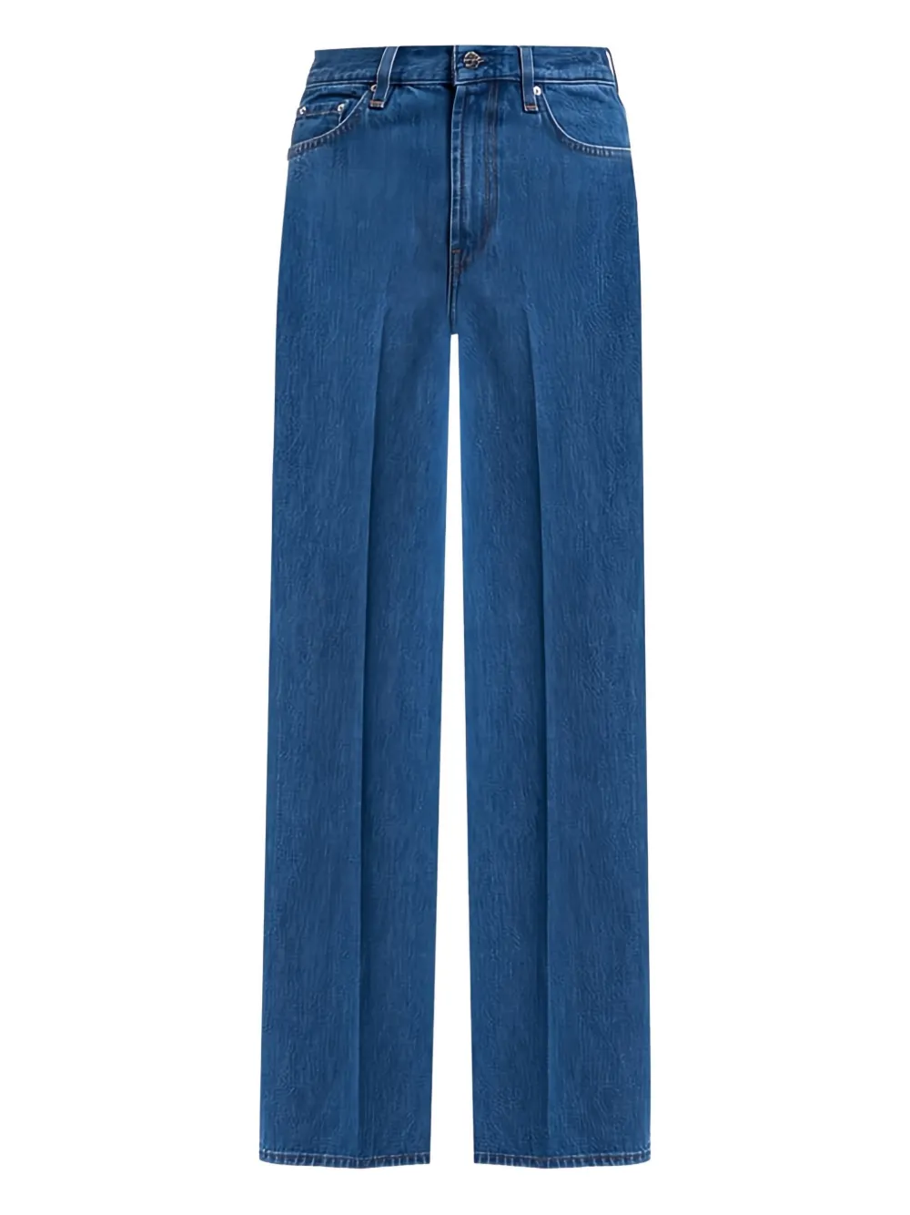 Джинсы с широкими штанинами и отутюженными стрелками TOTEME, синий
Джинсы с широкими штанинами и отутюженными стрелками TOTEME, синий