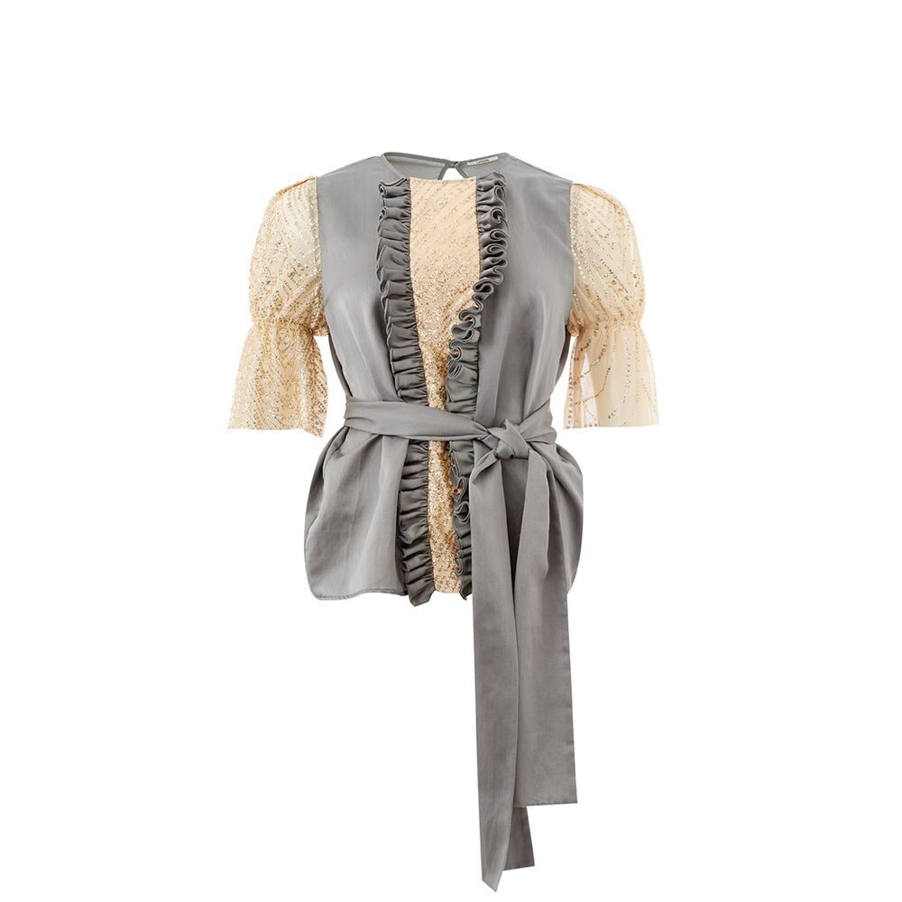 Элегантный разноцветный шелково-льняной топ Lardini
Элегантный разноцветный шелково-льняной топ Lardini