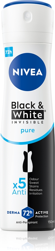 Невидимый черно-белый дезодорант-антиперспирант для удаления белых и желтых пятен Nivea, 150 мл
Невидимый черно-белый дезодорант-антиперспирант для удаления белых и желтых пятен Nivea, 150 мл