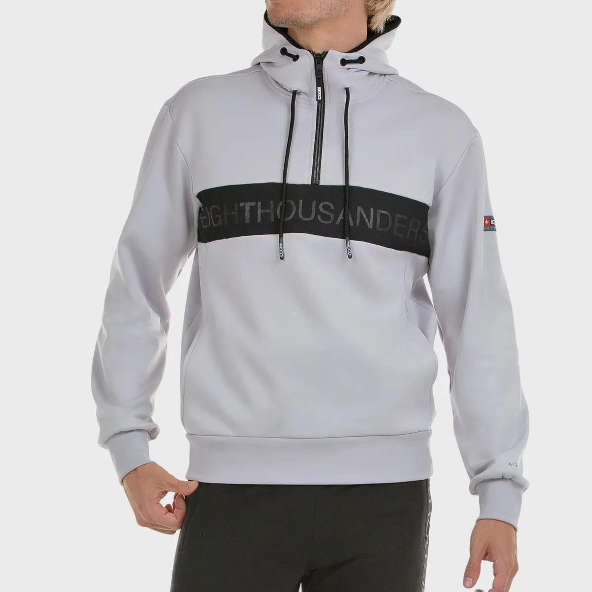 Andor +8000 мужская толстовка, жемчужно-серый 
Andor +8000 мужская толстовка, жемчужно-серый